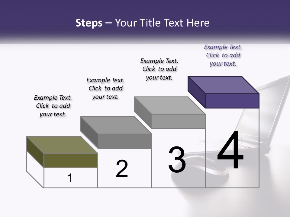 A Laptop Computer Sitting On Top Of A Desk PowerPoint Template