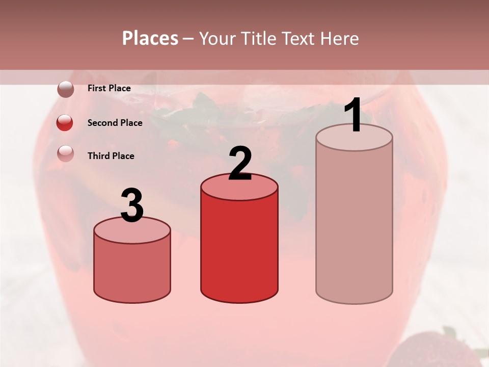 A Glass Jar Filled With Fruit On Top Of A Table PowerPoint Template