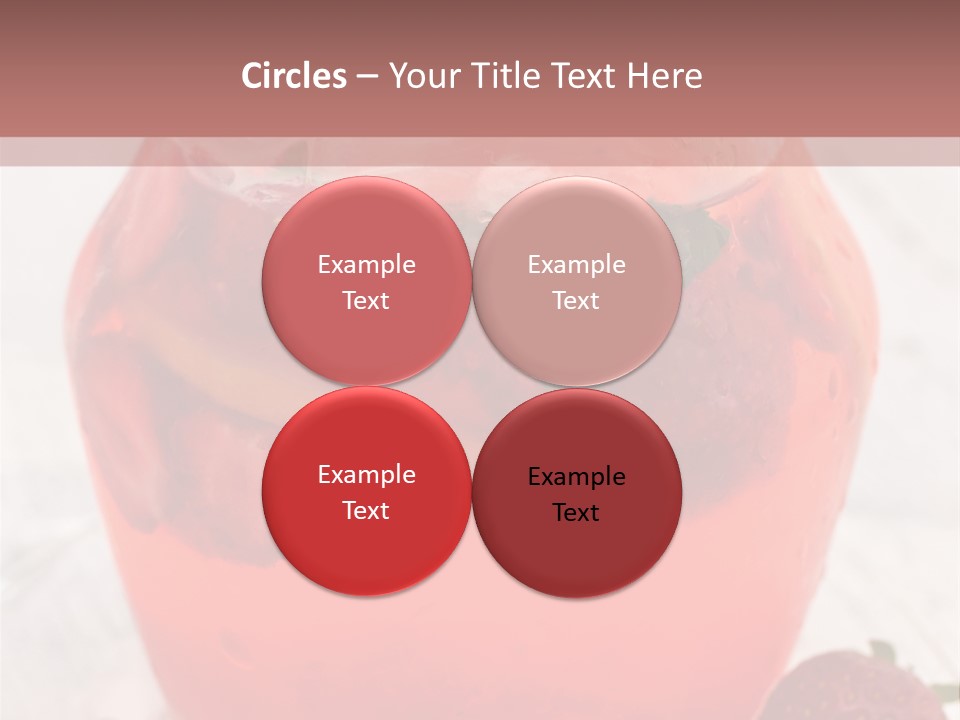 A Glass Jar Filled With Fruit On Top Of A Table PowerPoint Template