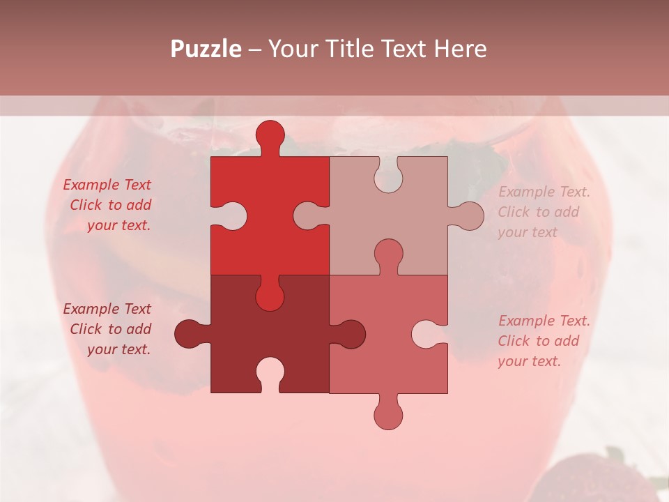 A Glass Jar Filled With Fruit On Top Of A Table PowerPoint Template