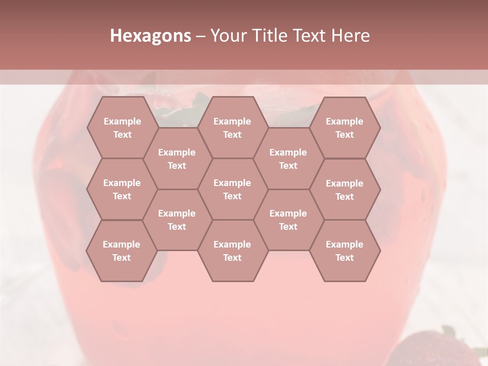 A Glass Jar Filled With Fruit On Top Of A Table PowerPoint Template