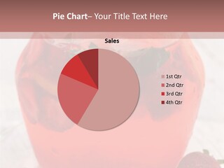 A Glass Jar Filled With Fruit On Top Of A Table PowerPoint Template