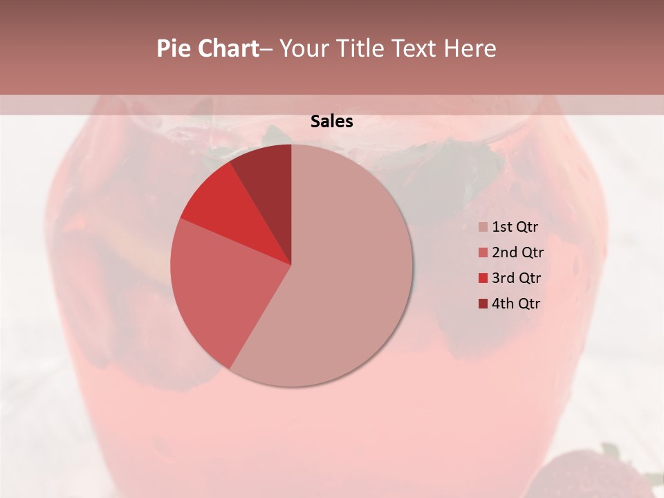 A Glass Jar Filled With Fruit On Top Of A Table PowerPoint Template