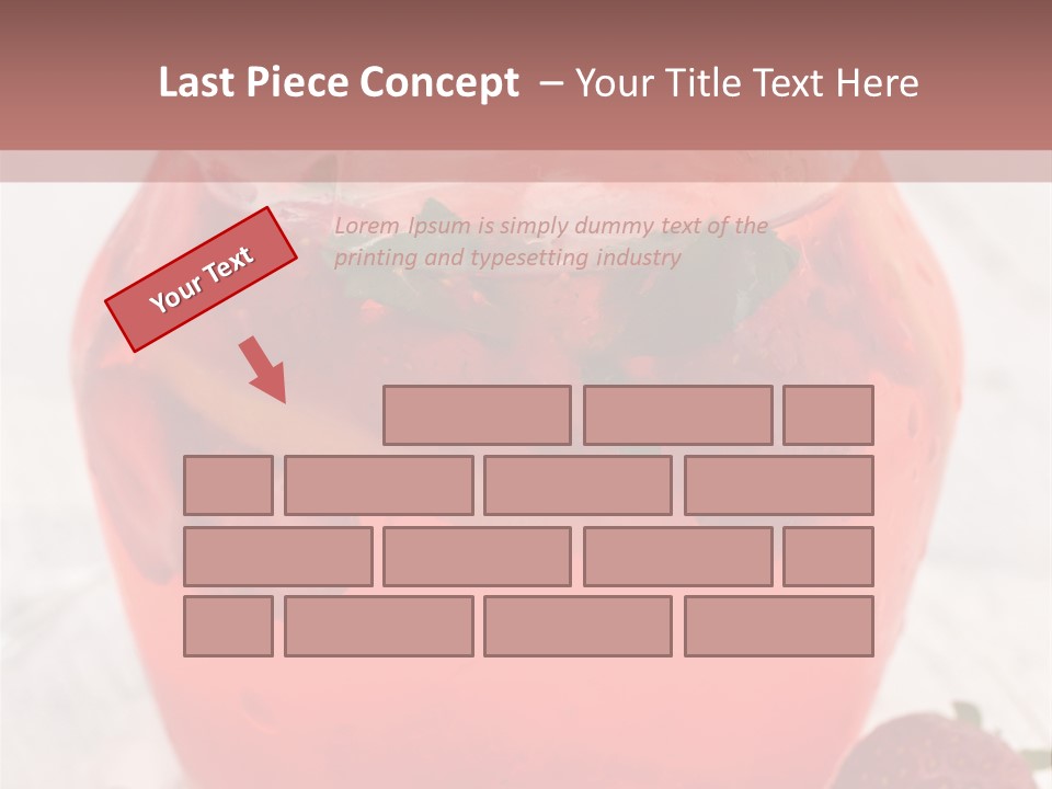 A Glass Jar Filled With Fruit On Top Of A Table PowerPoint Template