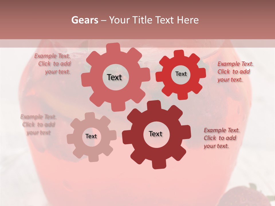 A Glass Jar Filled With Fruit On Top Of A Table PowerPoint Template