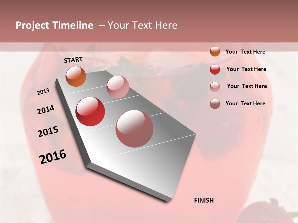 A Glass Jar Filled With Fruit On Top Of A Table PowerPoint Template