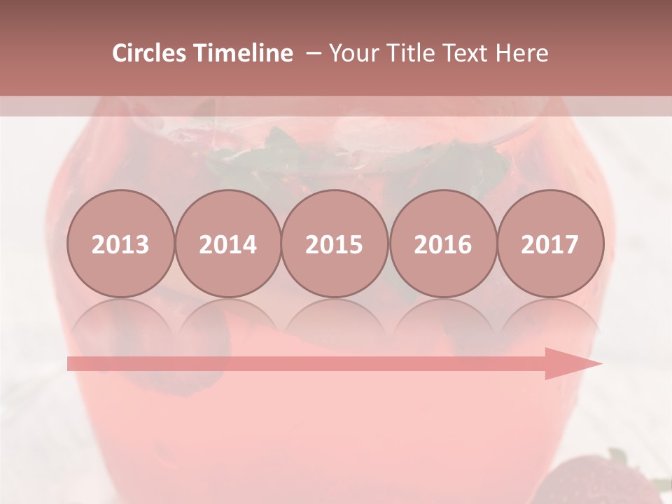 A Glass Jar Filled With Fruit On Top Of A Table PowerPoint Template