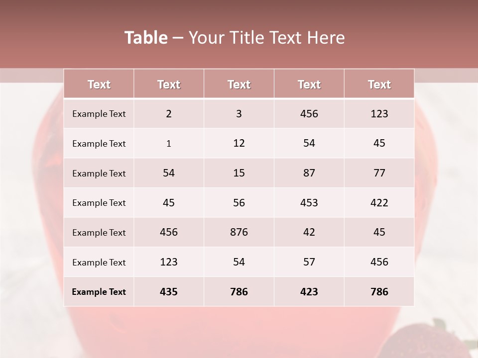 A Glass Jar Filled With Fruit On Top Of A Table PowerPoint Template