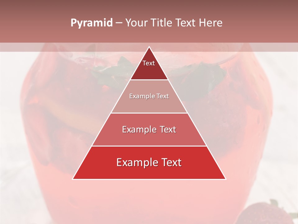 A Glass Jar Filled With Fruit On Top Of A Table PowerPoint Template