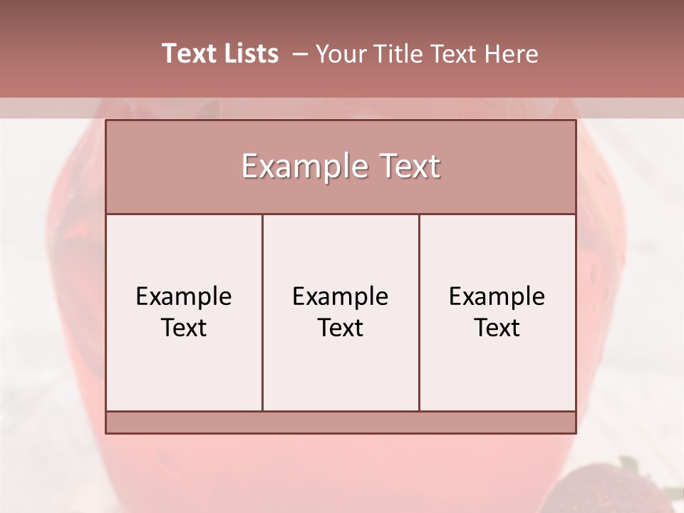 A Glass Jar Filled With Fruit On Top Of A Table PowerPoint Template
