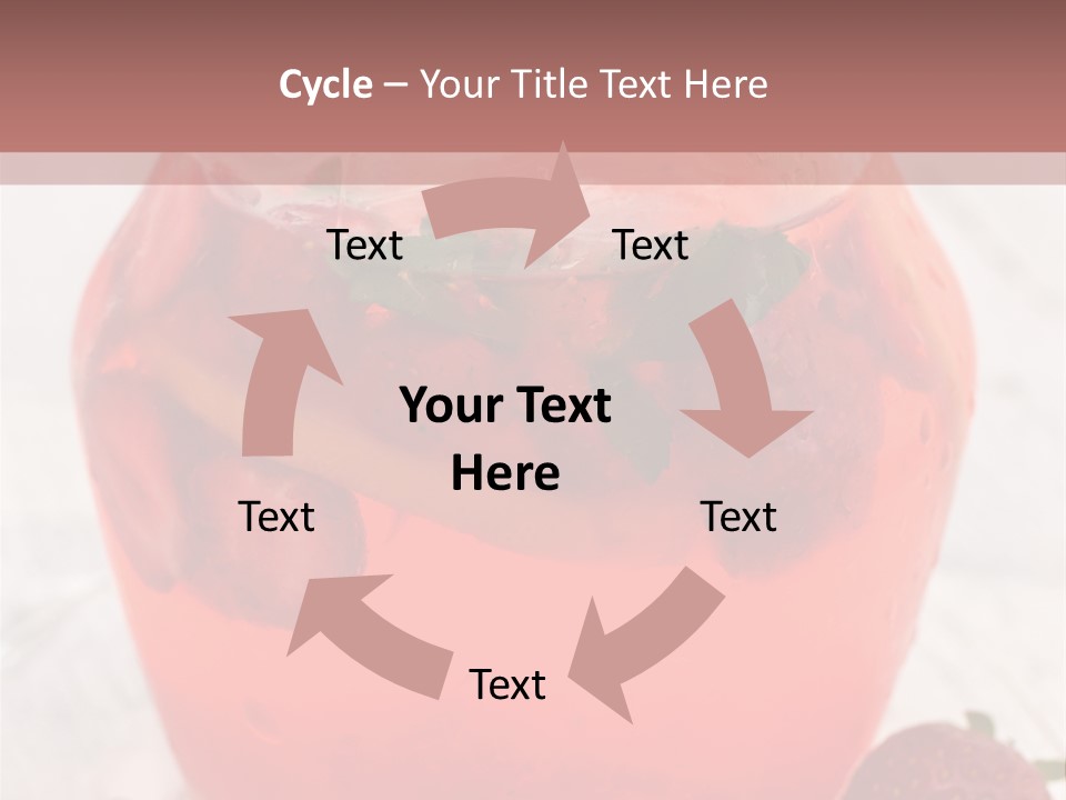 A Glass Jar Filled With Fruit On Top Of A Table PowerPoint Template