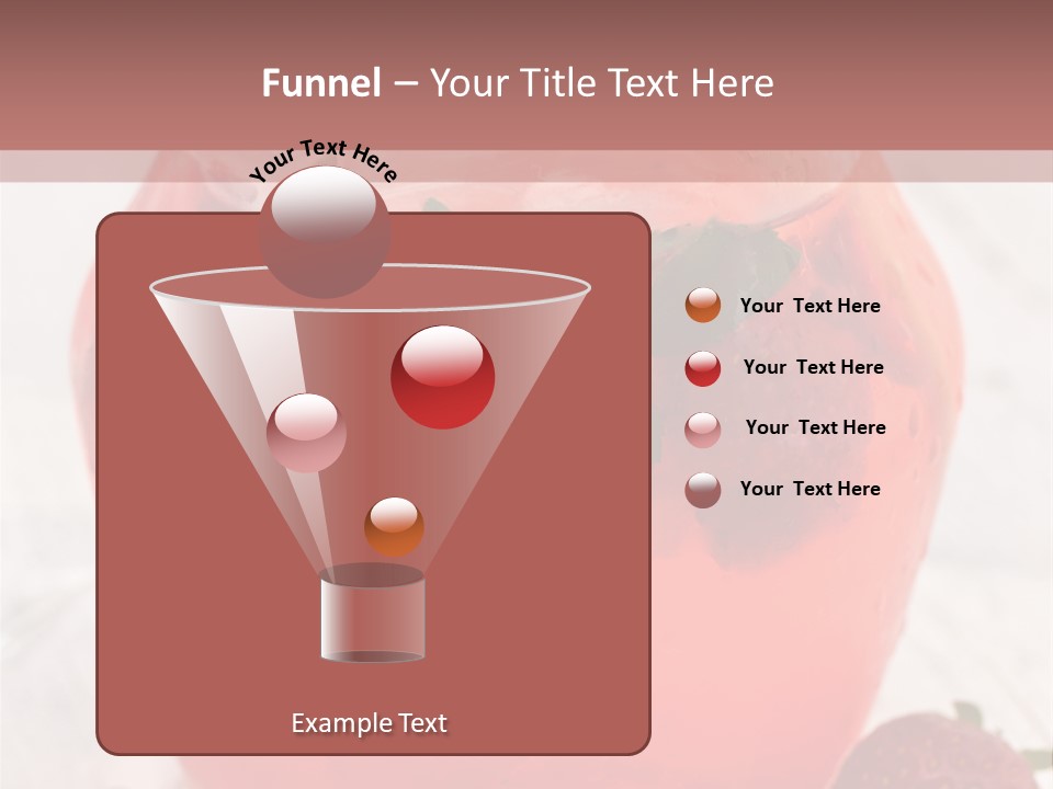 A Glass Jar Filled With Fruit On Top Of A Table PowerPoint Template