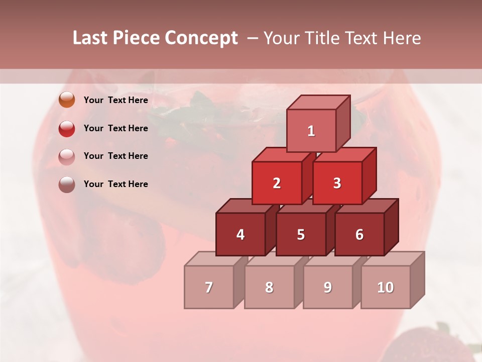 A Glass Jar Filled With Fruit On Top Of A Table PowerPoint Template