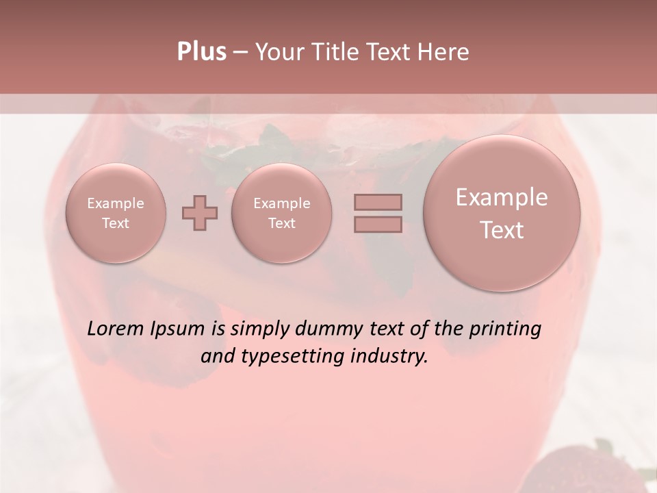 A Glass Jar Filled With Fruit On Top Of A Table PowerPoint Template