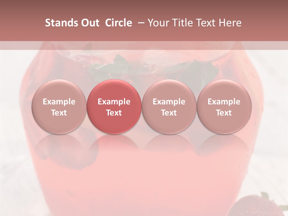 A Glass Jar Filled With Fruit On Top Of A Table PowerPoint Template