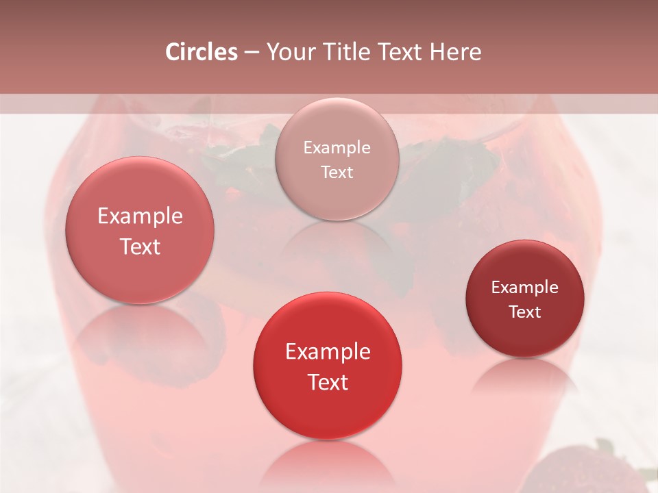 A Glass Jar Filled With Fruit On Top Of A Table PowerPoint Template