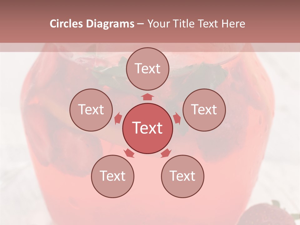 A Glass Jar Filled With Fruit On Top Of A Table PowerPoint Template