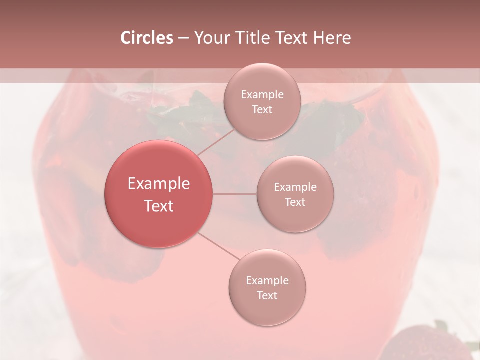 A Glass Jar Filled With Fruit On Top Of A Table PowerPoint Template