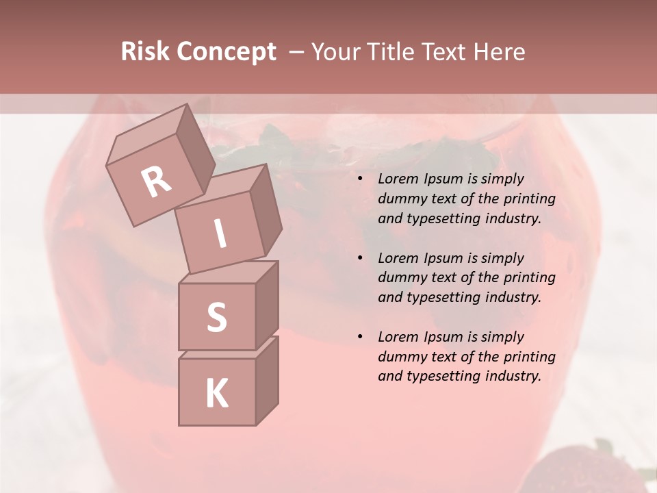 A Glass Jar Filled With Fruit On Top Of A Table PowerPoint Template