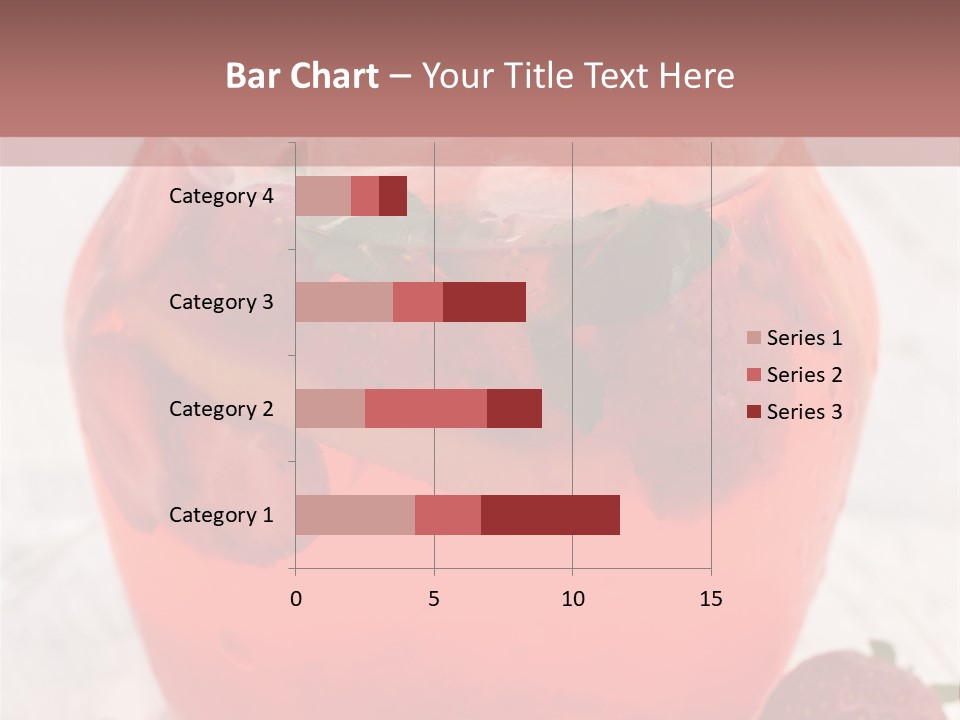 A Glass Jar Filled With Fruit On Top Of A Table PowerPoint Template