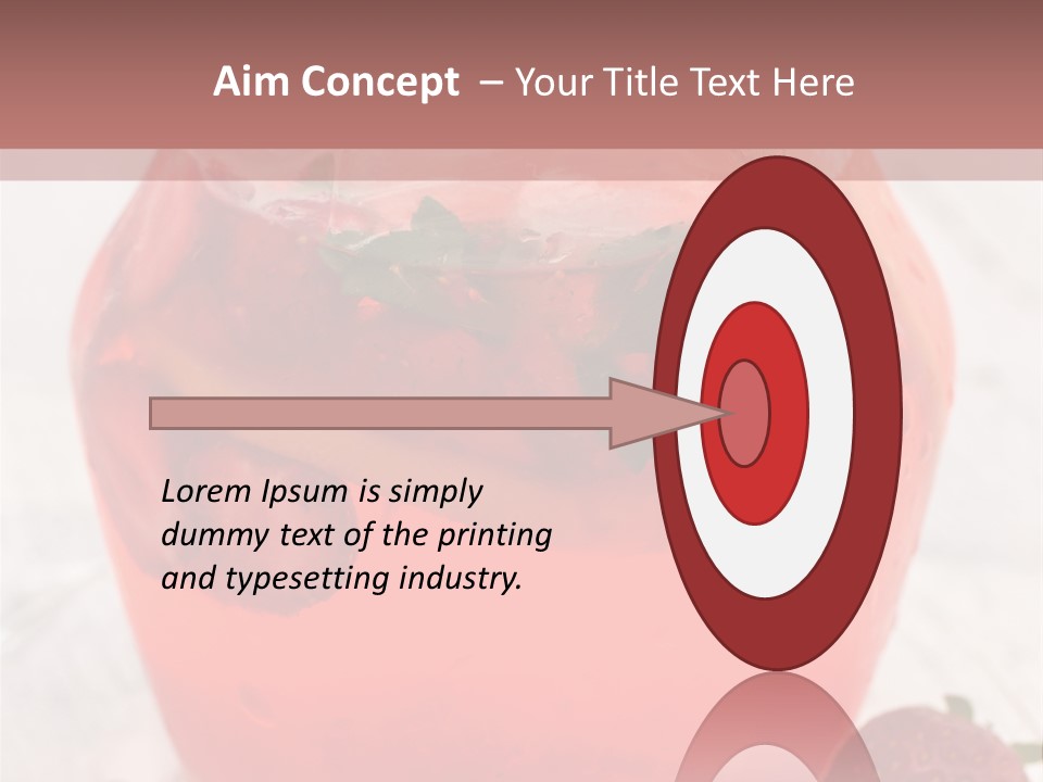 A Glass Jar Filled With Fruit On Top Of A Table PowerPoint Template