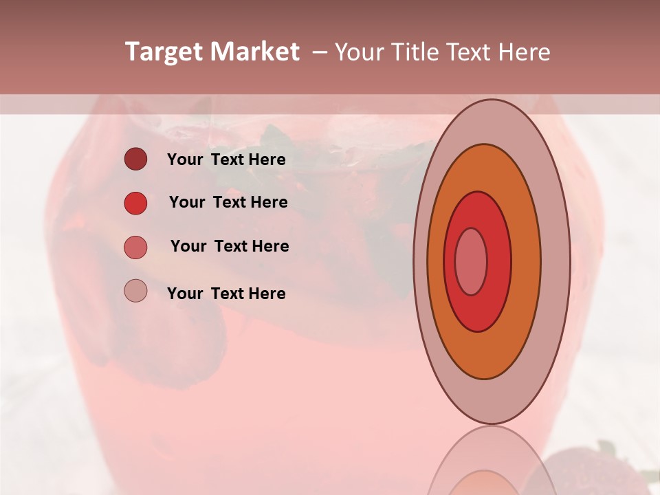 A Glass Jar Filled With Fruit On Top Of A Table PowerPoint Template