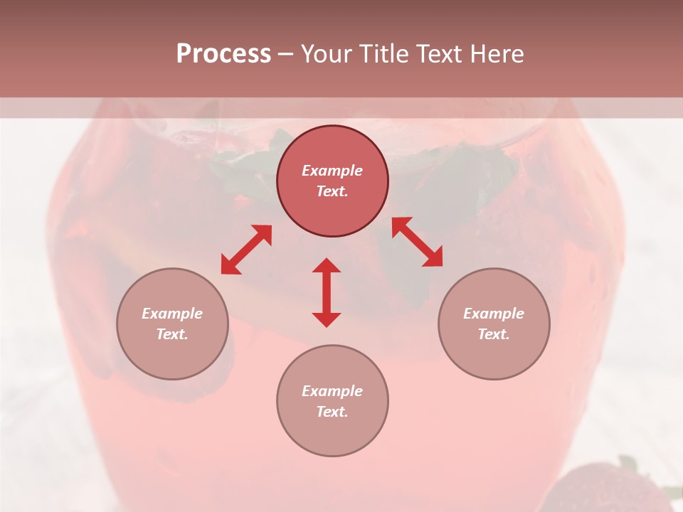 A Glass Jar Filled With Fruit On Top Of A Table PowerPoint Template