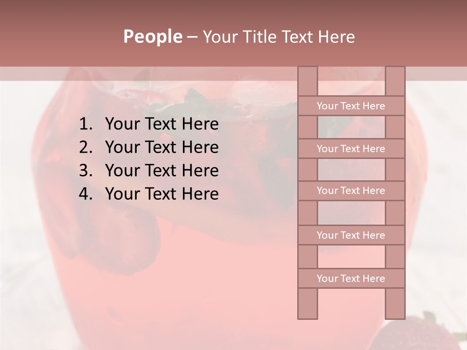 A Glass Jar Filled With Fruit On Top Of A Table PowerPoint Template