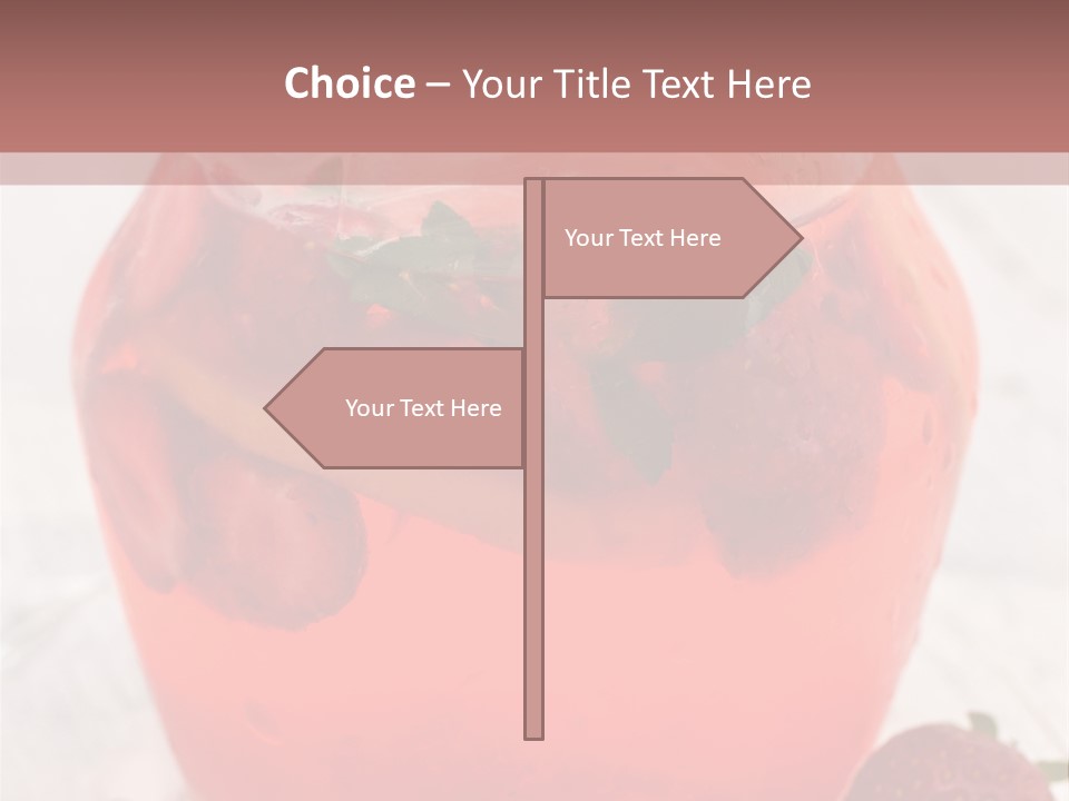 A Glass Jar Filled With Fruit On Top Of A Table PowerPoint Template