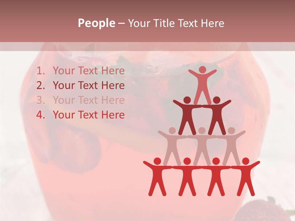 A Glass Jar Filled With Fruit On Top Of A Table PowerPoint Template