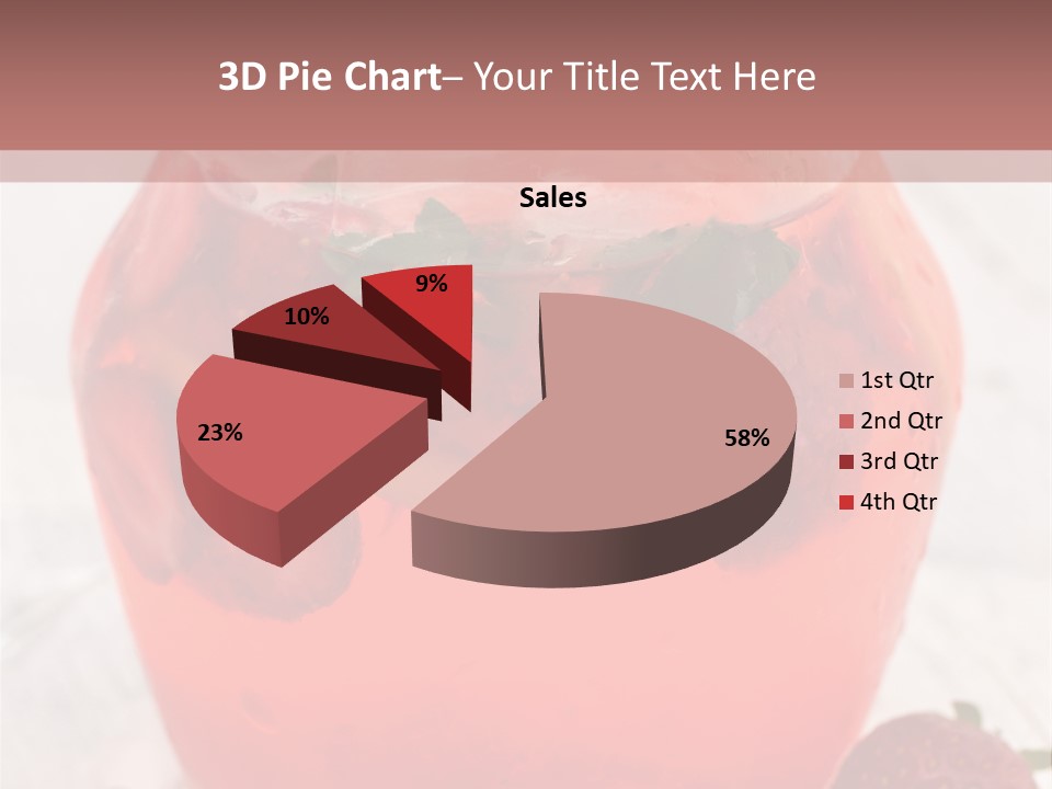 A Glass Jar Filled With Fruit On Top Of A Table PowerPoint Template