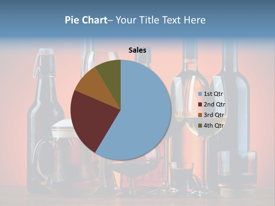 A Table Topped With Lots Of Bottles And Glasses PowerPoint Template