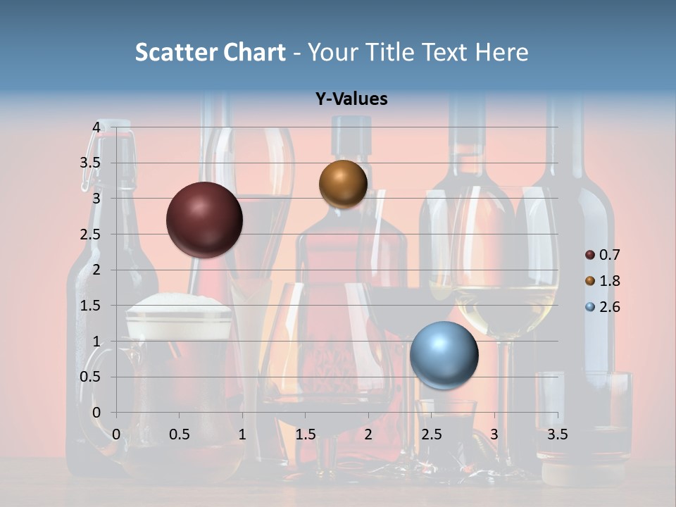 A Table Topped With Lots Of Bottles And Glasses PowerPoint Template