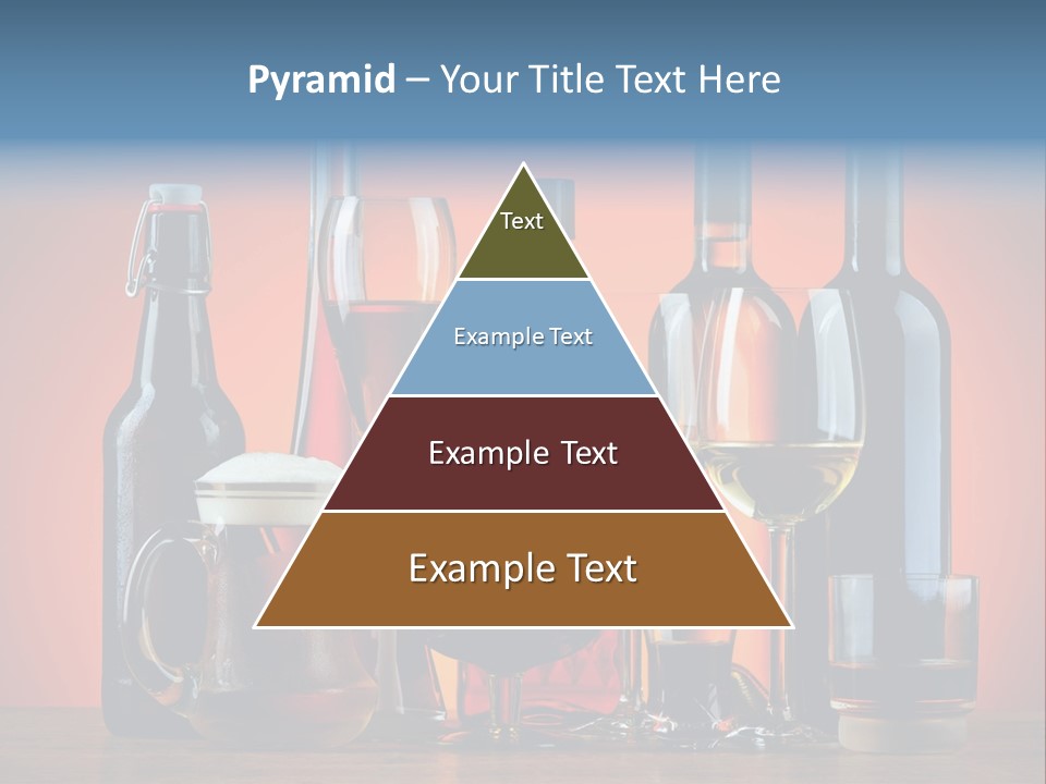 A Table Topped With Lots Of Bottles And Glasses PowerPoint Template