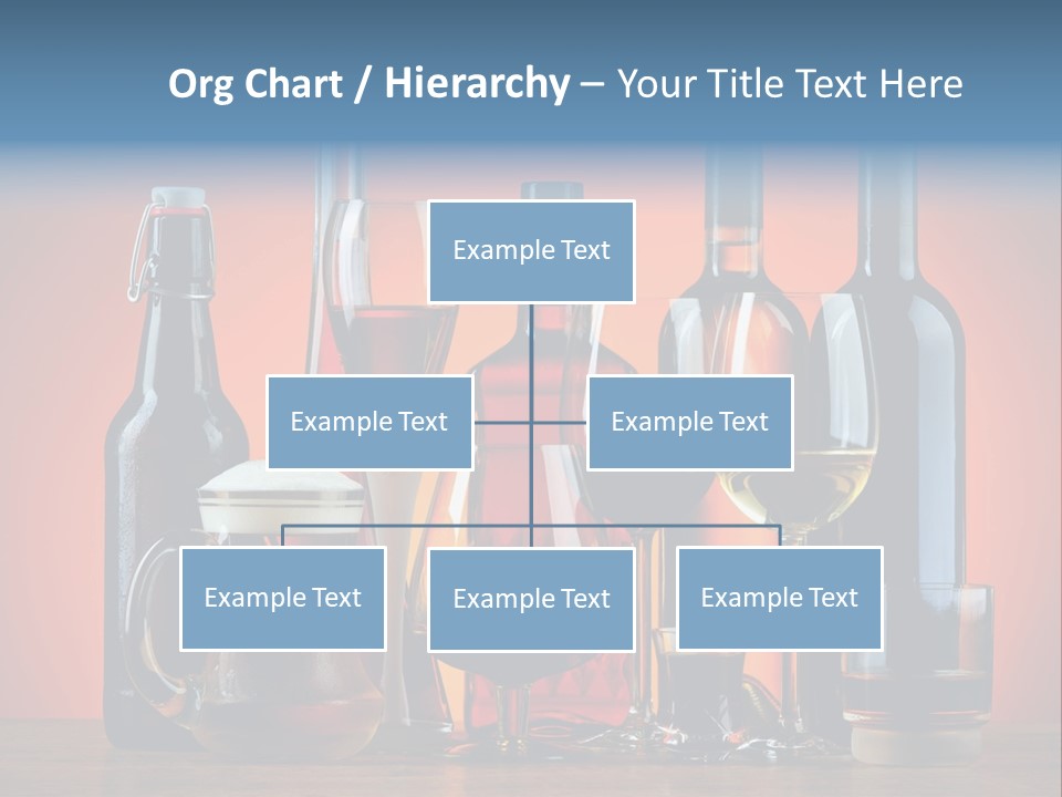 A Table Topped With Lots Of Bottles And Glasses PowerPoint Template