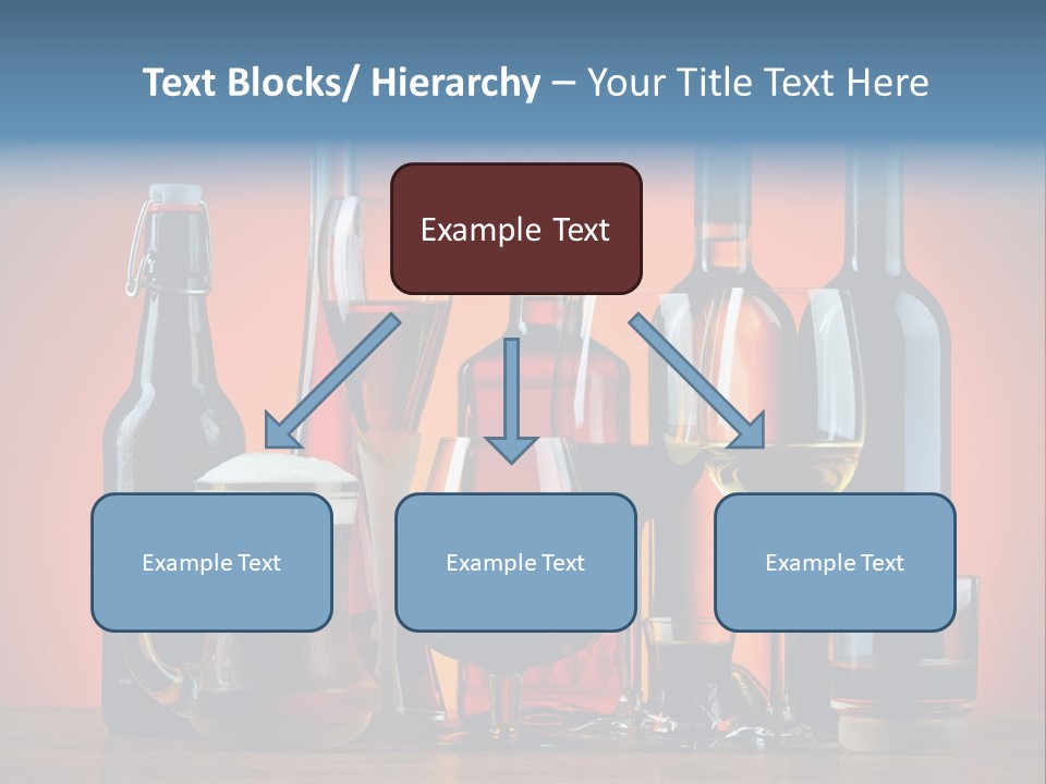 A Table Topped With Lots Of Bottles And Glasses PowerPoint Template
