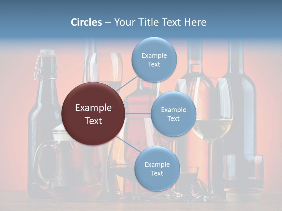 A Table Topped With Lots Of Bottles And Glasses PowerPoint Template