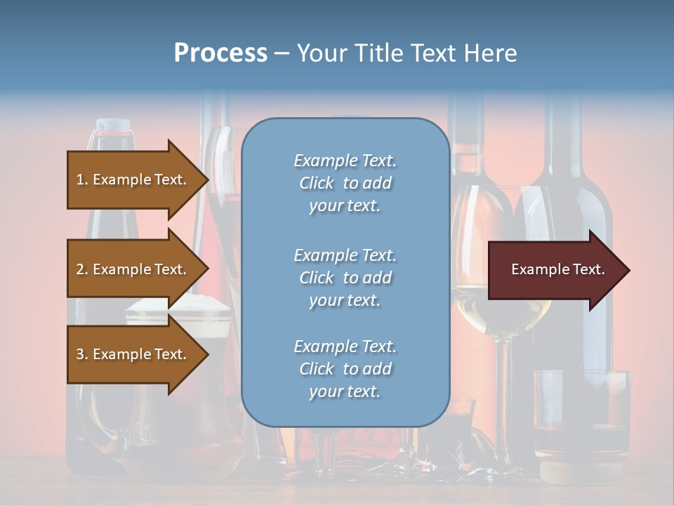 A Table Topped With Lots Of Bottles And Glasses PowerPoint Template