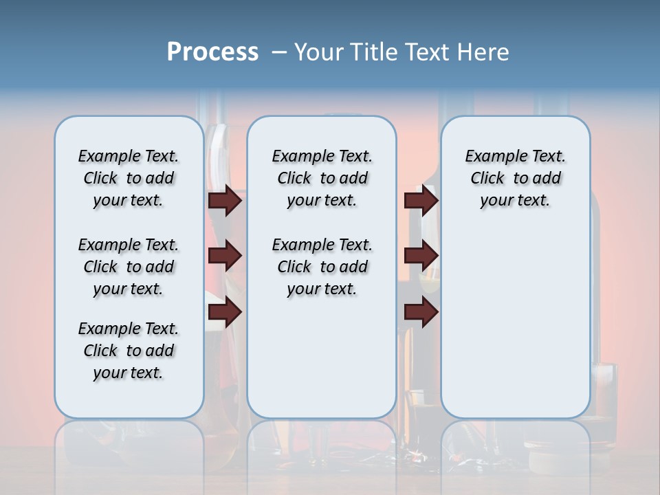 A Table Topped With Lots Of Bottles And Glasses PowerPoint Template