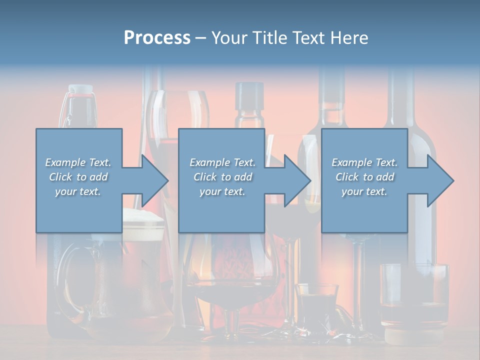 A Table Topped With Lots Of Bottles And Glasses PowerPoint Template