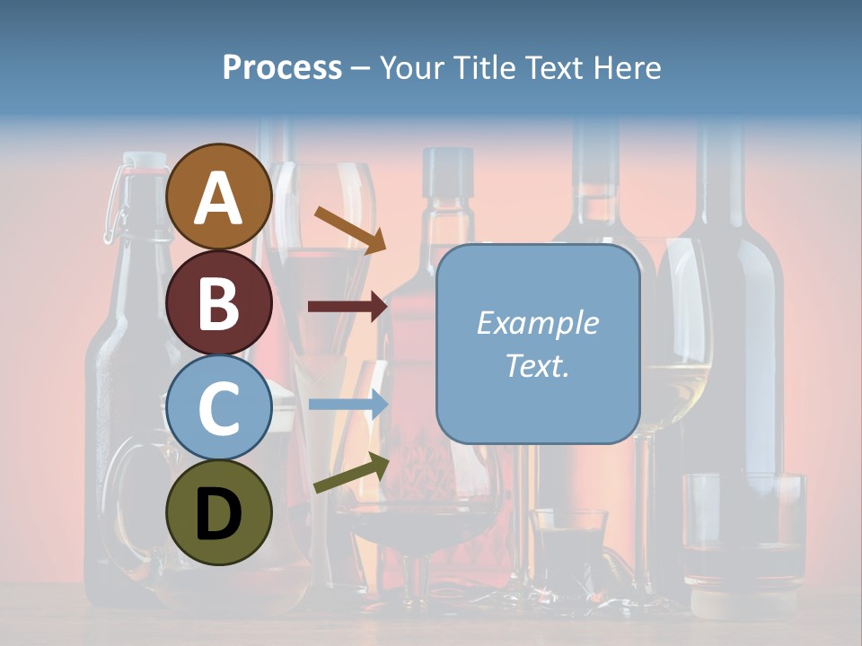 A Table Topped With Lots Of Bottles And Glasses PowerPoint Template