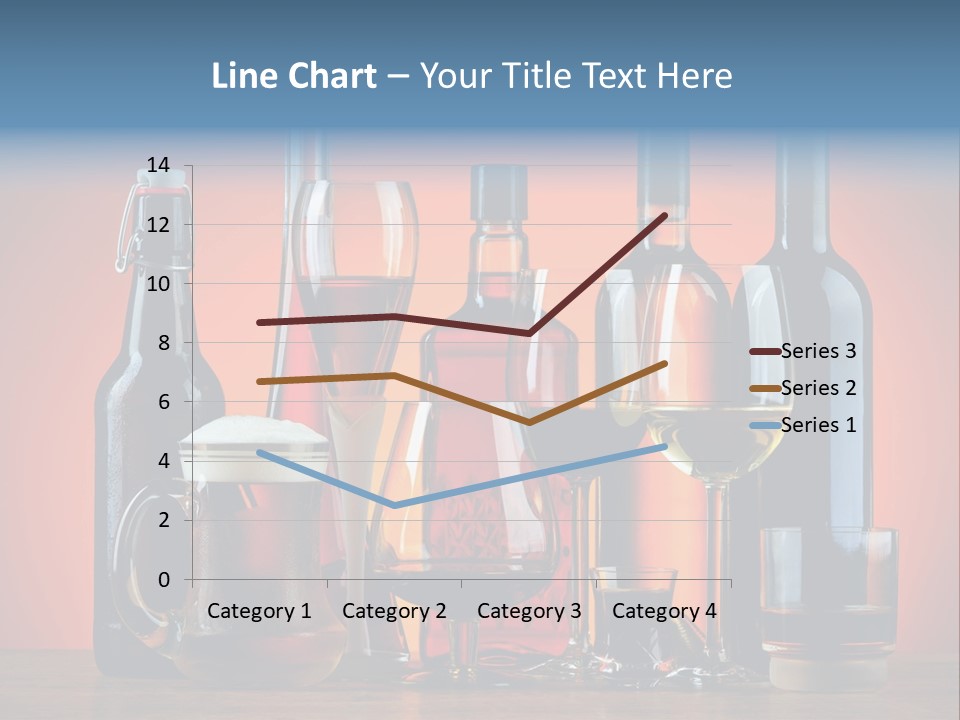 A Table Topped With Lots Of Bottles And Glasses PowerPoint Template