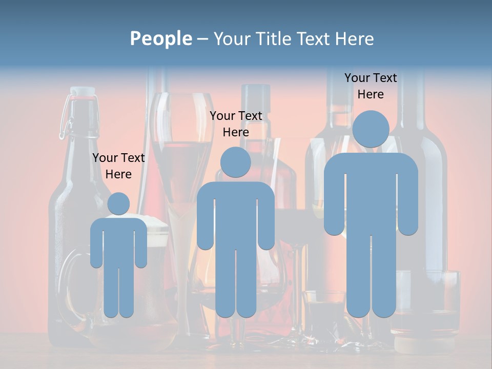 A Table Topped With Lots Of Bottles And Glasses PowerPoint Template