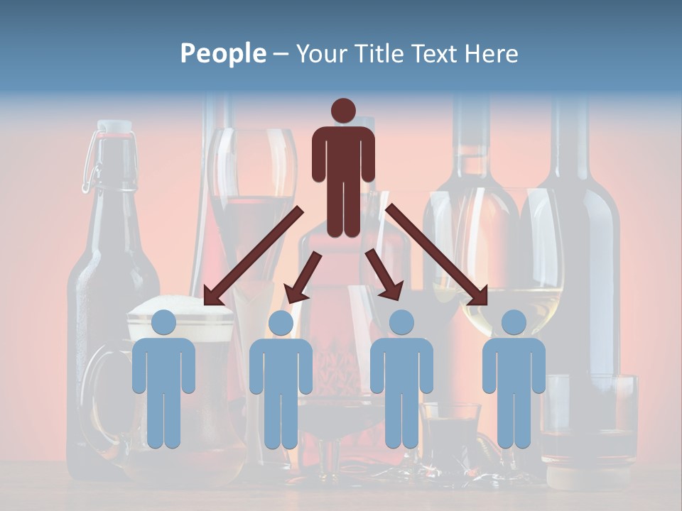 A Table Topped With Lots Of Bottles And Glasses PowerPoint Template