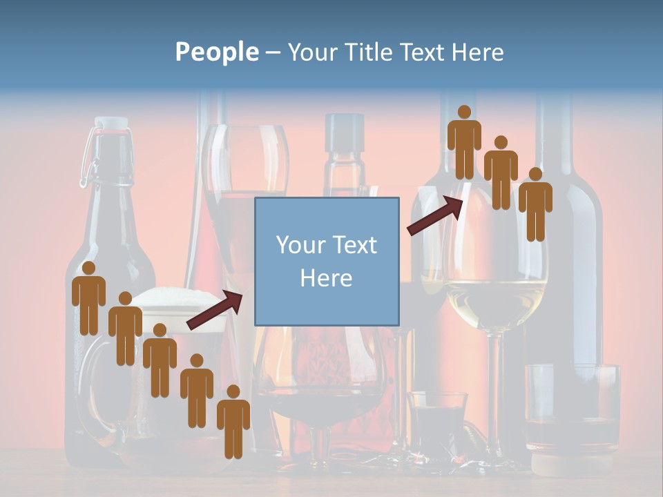 A Table Topped With Lots Of Bottles And Glasses PowerPoint Template