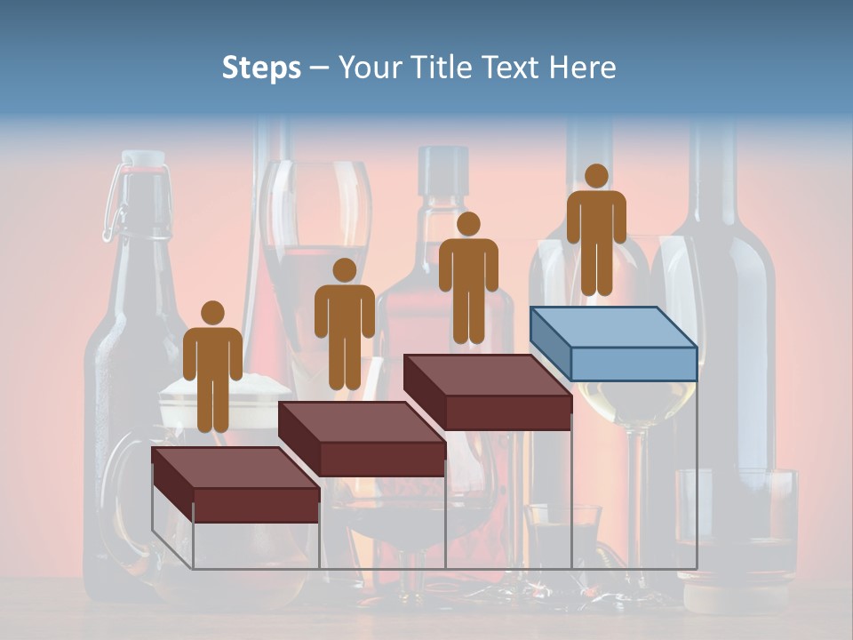 A Table Topped With Lots Of Bottles And Glasses PowerPoint Template