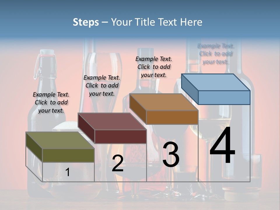 A Table Topped With Lots Of Bottles And Glasses PowerPoint Template