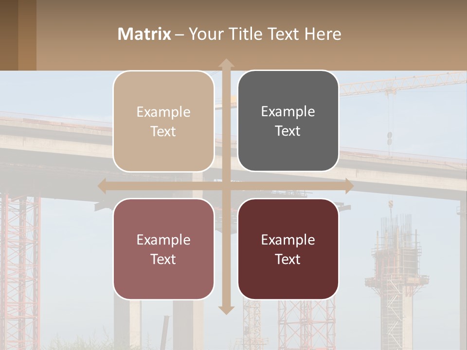 A Crane Is On Top Of A Building Under Construction PowerPoint Template