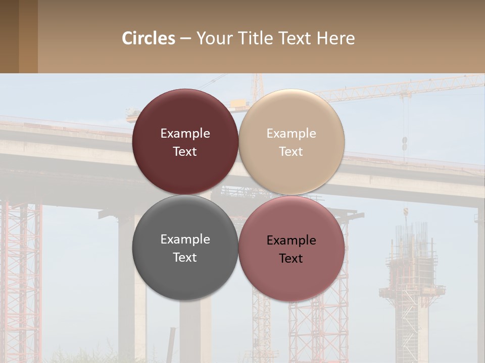 A Crane Is On Top Of A Building Under Construction PowerPoint Template