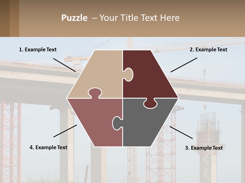 A Crane Is On Top Of A Building Under Construction PowerPoint Template